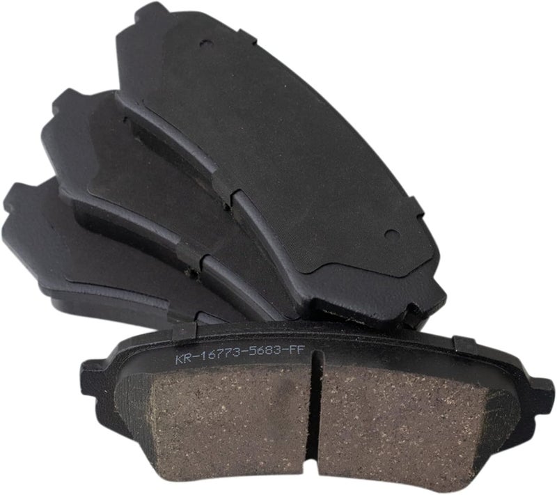 TRQ وسادات الفرامل الخلفية السيراميكية متوافقة مع 1998-2007 لكزس LX470 1998-2007 تويوتا لاند كروزر - Image 4